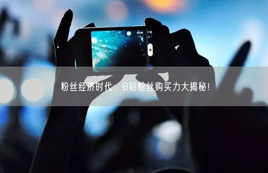粉丝经济时代：B站粉丝购买力大揭秘！