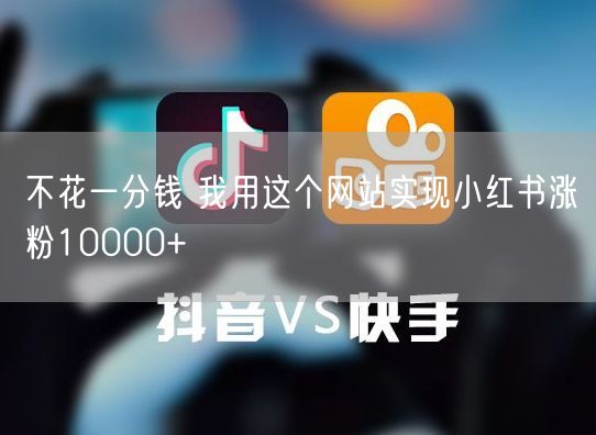 不花一分钱 我用这个网站实现小红书涨粉10000+