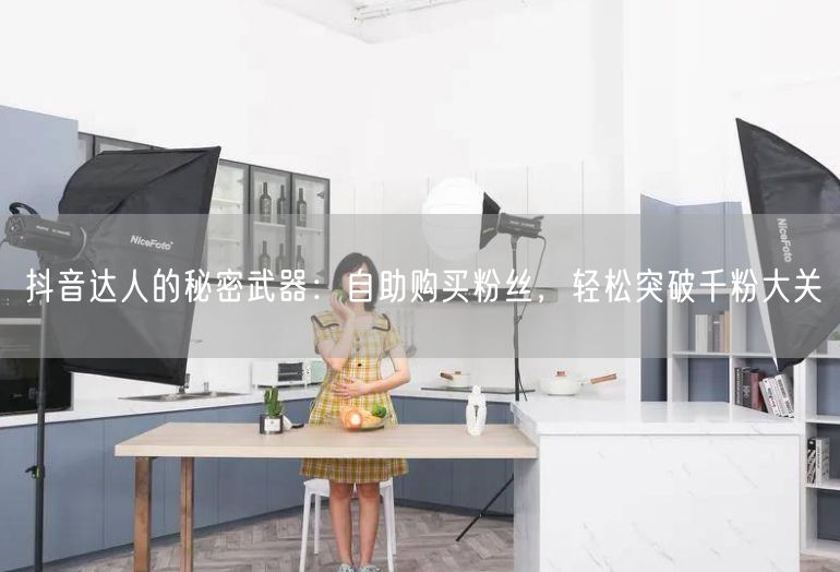 抖音达人的秘密武器：自助购买粉丝，轻松突破千粉大关
